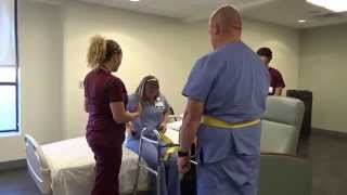 Physical Therapy Transfer Training  How To Transfer From Wheelchair To Bed [upl. by Leonardi]