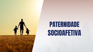 Paternidade socioafetiva [upl. by Noremmac]