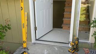 Jeld Wen Front Door Installation  Really crappy products and craftsmanship PART 1 [upl. by Airahcaz885]