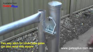 Gate Latch 2 way for round pipe and square [upl. by Etteniuq]