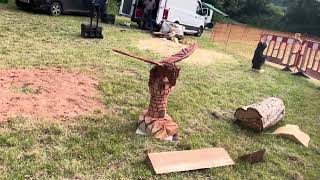 A fabulous range of wooden sculpture at Caerleon festival 2024 [upl. by Pardoes]