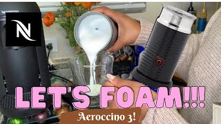 How To Foam Milk With Aeroccino 3 Make Coffee With Foam Tips amp Tricks  Easy Foamed Latte Recipe [upl. by Braunstein782]