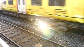 Merseyrail 507 009 making arcs at Birkdale station [upl. by Thor]